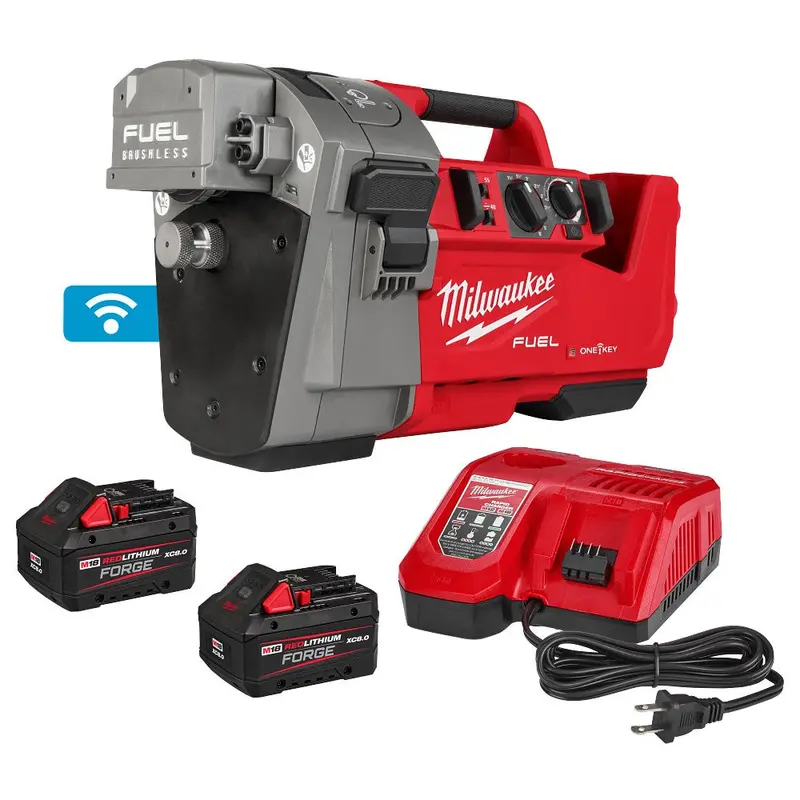 Milwaukee M18 Fuel Ringer Roll Groover For 1-1/4"–4" Schedule 10/40 & 6" Schedule 10 Pipe – Model 2927-22 1