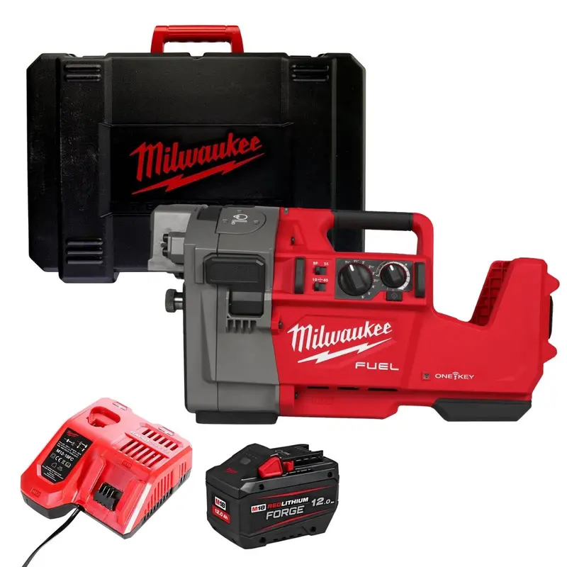 Milwaukee M18Frgro114-0C 18V Fuel Brushless Roll Groover – Includes 12.0Ah Battery, Charger, And Hard Case 1