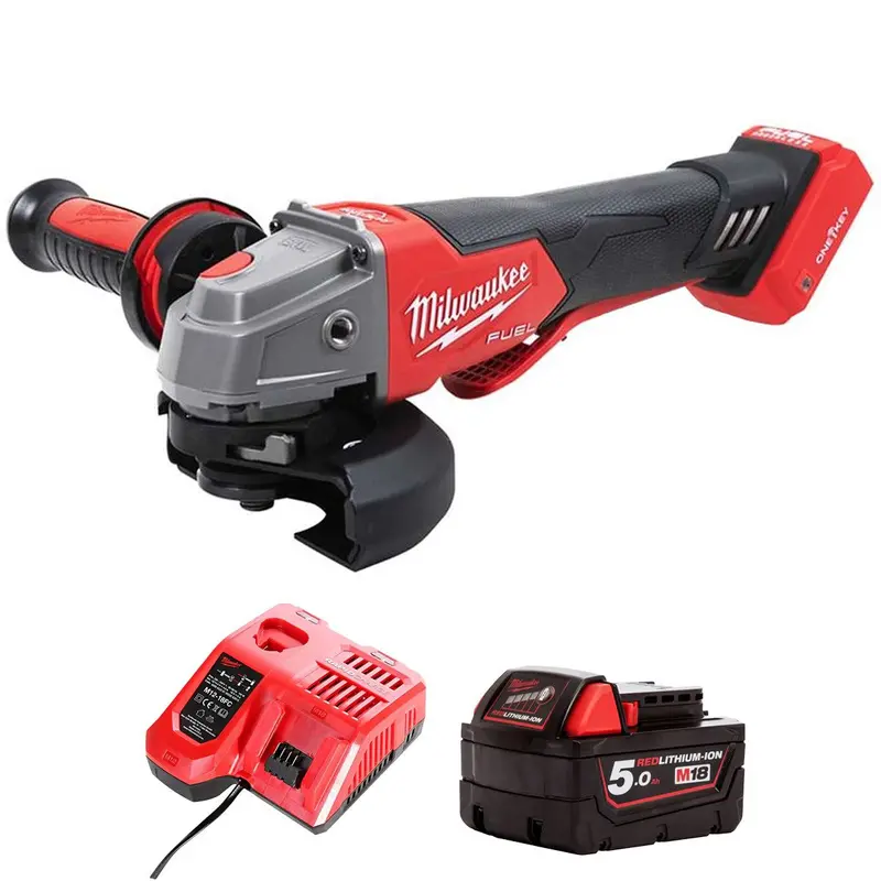 Milwaukee M18Onefsag115Xpdb-0 18V Fuel One-Key Brushless 115Mm Angle Grinder – 5.0Ah Battery & Charger 1