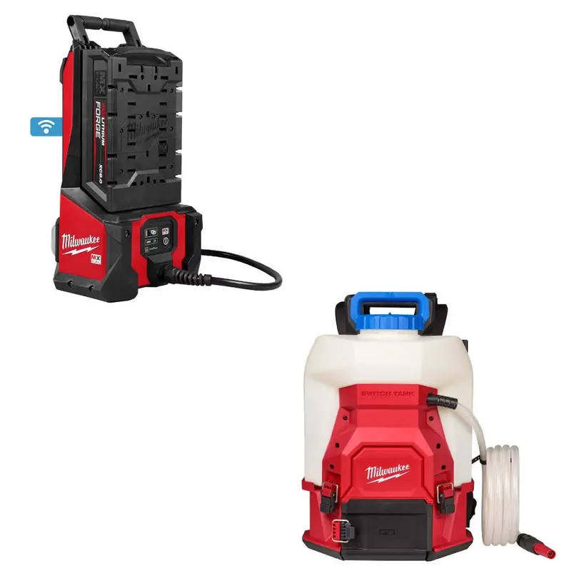 Milwaukee Mxf372-2Xc Concrete Vibrator Kit With Water Supply 1