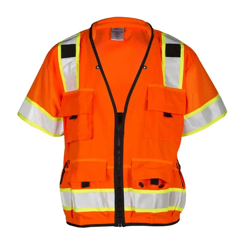 Ml Kishigo Class 3 Surveyor Safety Vest – Orange Hi-Vis, Large Size, Ansi 107 Type R Compliant 1