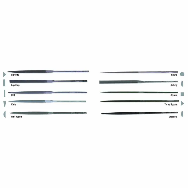 Nicholson T37761 12-Piece 6-1/4" Two-Cut File Set 1