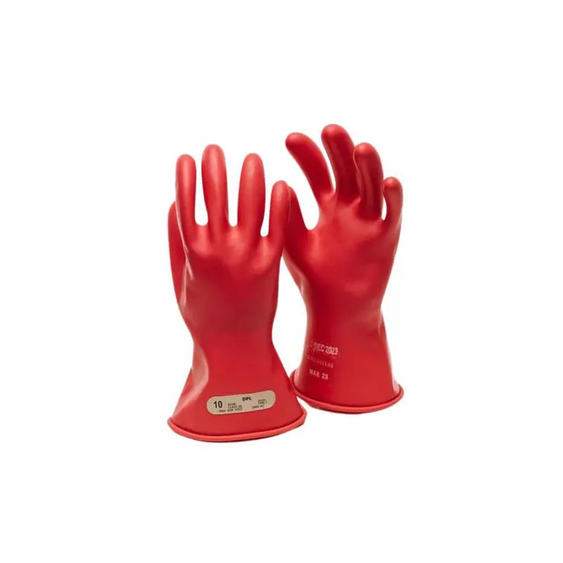 Oel Irg011R12: Class 0 Red Insulating Rubber Gloves — Size 12 1