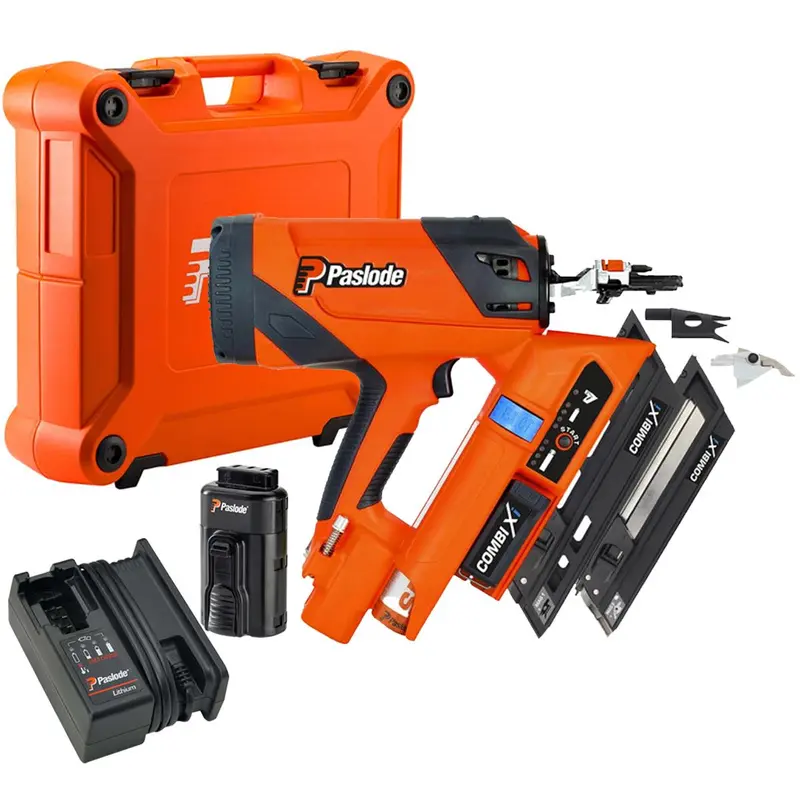 Paslode Combi Xi 2-In-1 Framing Nailer For Wood & Metal — Includes 2.1Ah Battery, Charger, And Carrying Case 1