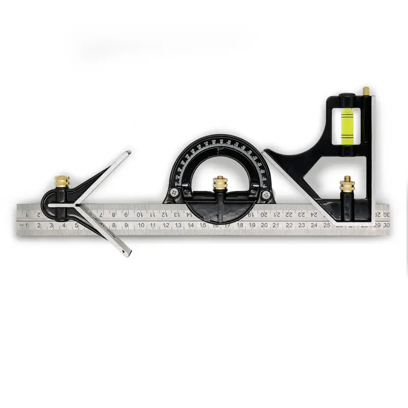 Pittsburgh P30186 Hd 4-In-1 Combination Square – 100 Mm Blade With Spirit Levels 1