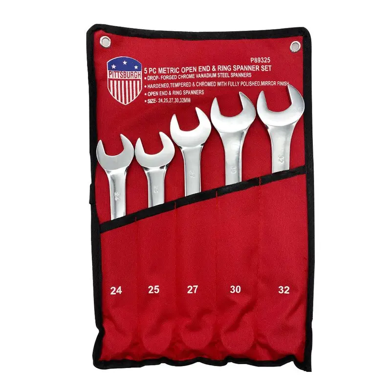 Pittsburgh P89325 5-Piece Standard Metric Combination Spanner Set 1
