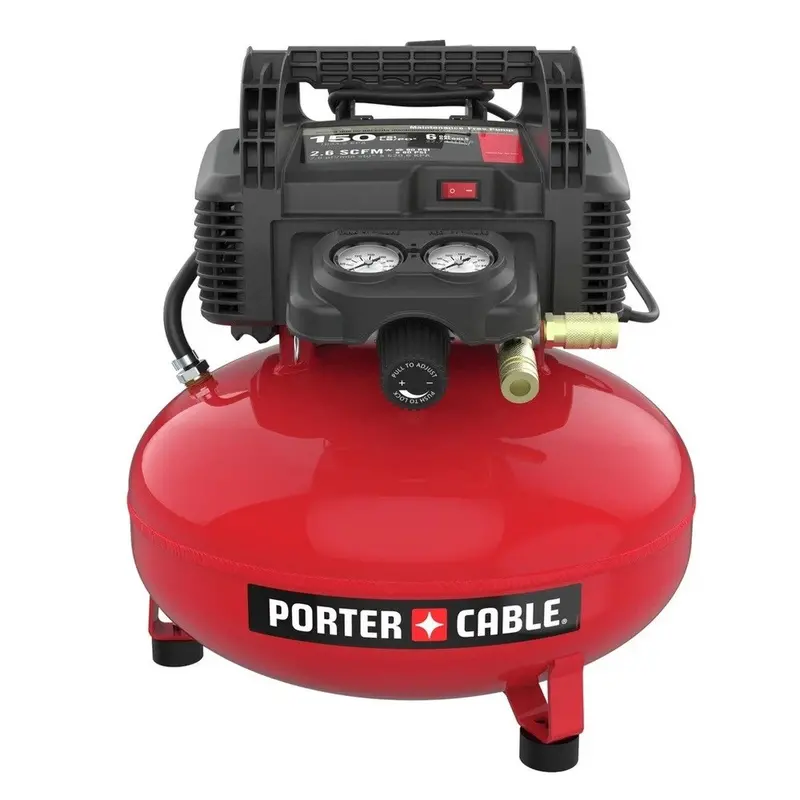 Porter-Cable Pxcm2002.Com – 6-Gallon 150 Psi 120V Oil-Free Pancake Air Compressor 1