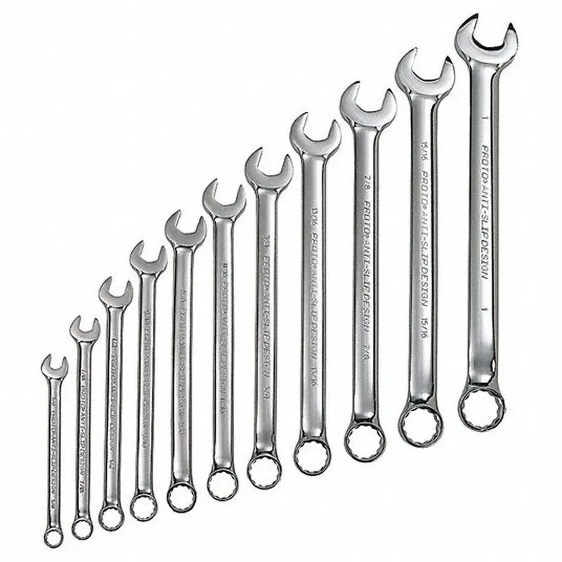 Proto J1200H11T5 Full-Polish 12-Point Combination Wrench Set – 11-Piece, Sae/Metric Hybrid 1