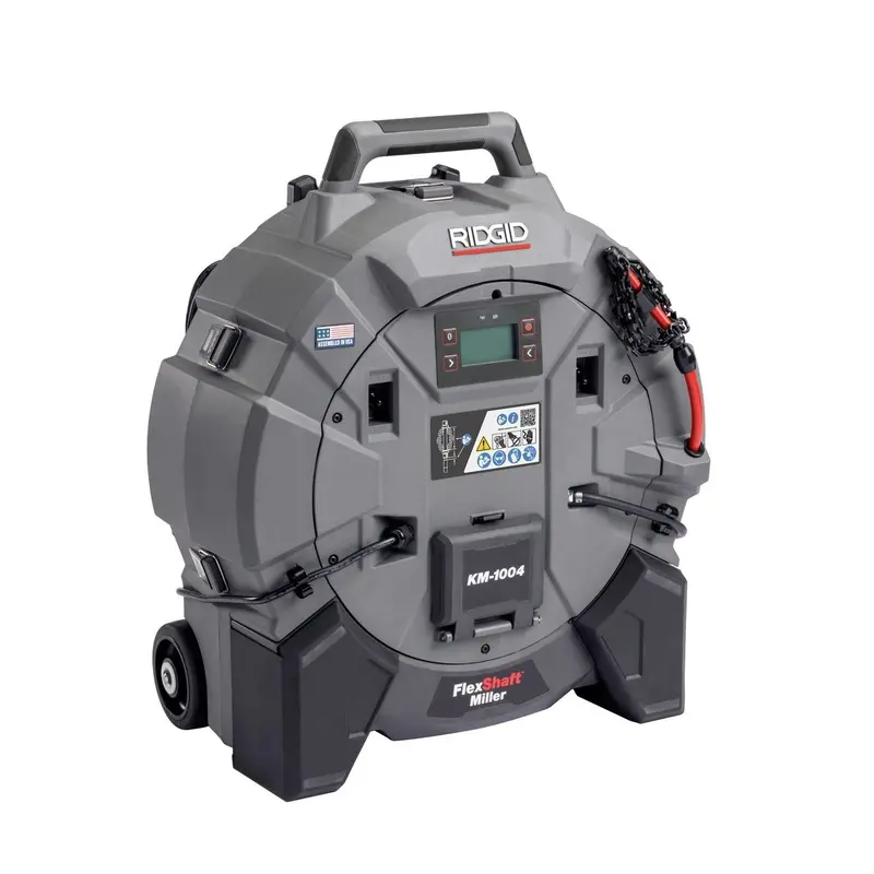 Ridgid Flexshaft Km-1004 Milling Machine – Tool-Only Hybrid Power Unit For 1-1/4"–4" Pipes 1