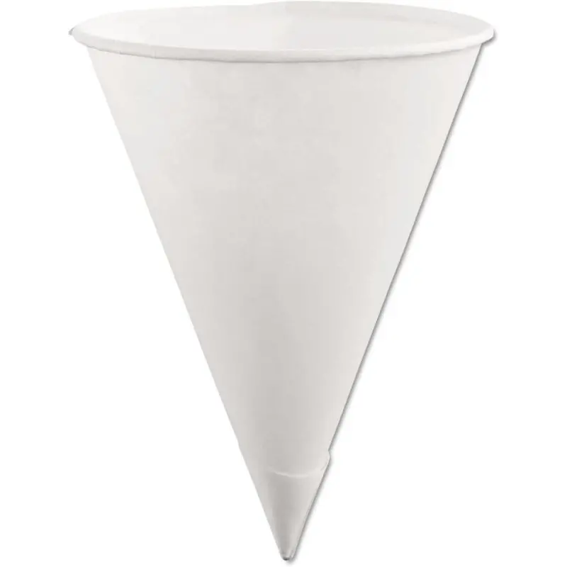 Rubbermaid Fg2B4112Wht 6 Oz White Paper Cone Cups – Disposable, Cup Dispenser Compatible, 200-Count Pack 1