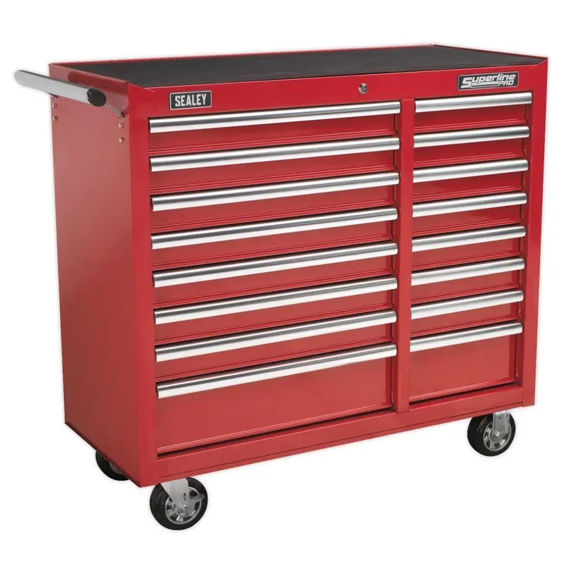 Sealey Ap41169 Heavy-Duty 16-Drawer Rollcab – Ball-Bearing Runners, Industrial Grade 1