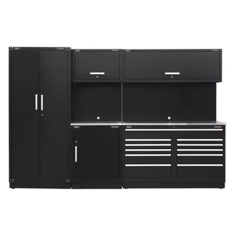 Sealey Apmscombo2Ss Premier Stainless Steel Worktop – 3.3M Modular Storage System 1