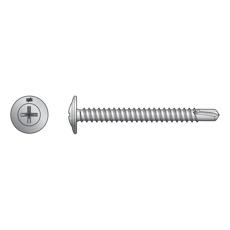 Simpson F08T075Kdb #8 X 3/4" Self-Drilling Truss-Head Wire-Lath Screw – Modified Design, 6000-Pack 1