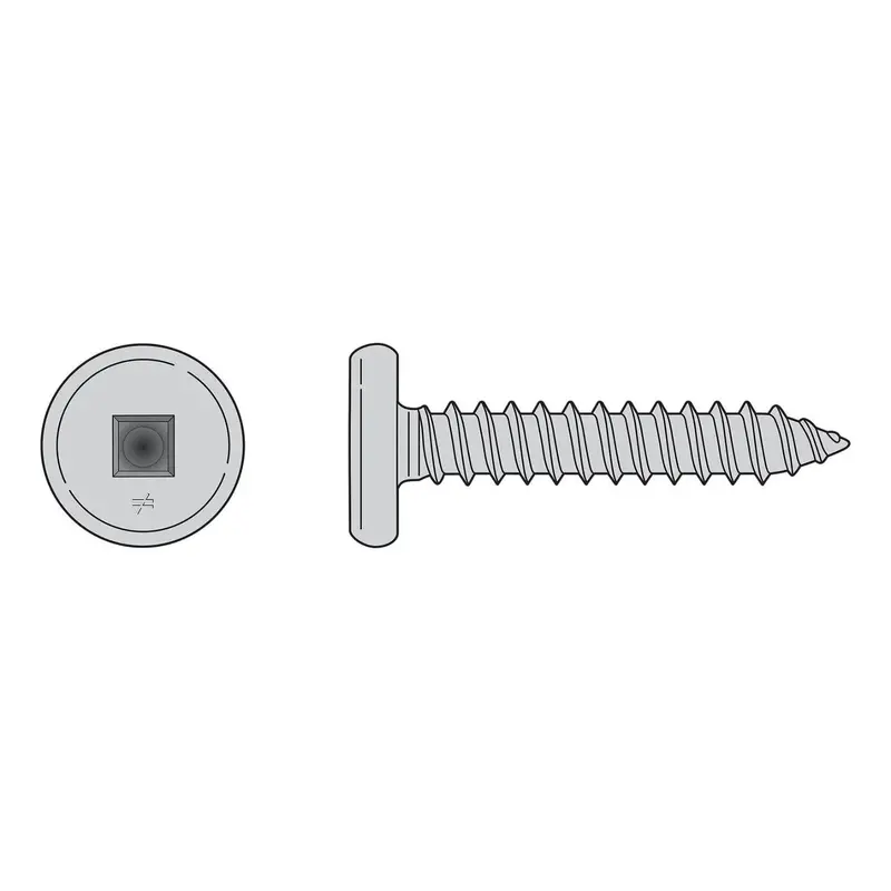 Simpson F10T200Ptm Pancake-Head Screw – 10D X 2", 410 Stainless Steel (1000 Pack) 1