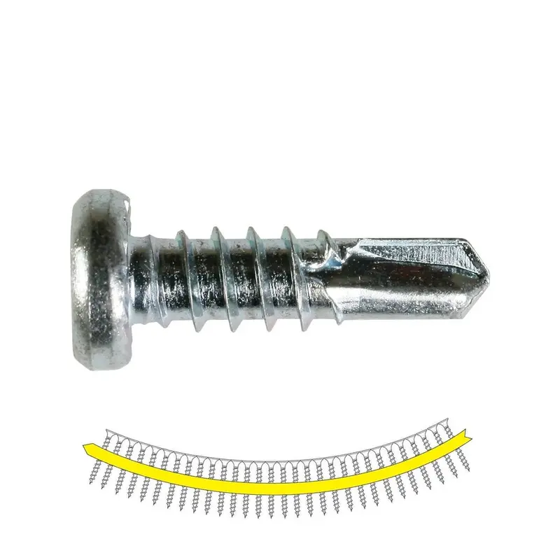 Simpson Fphsd34S1214 Quik Drive Flat Pan Head Screws – 12D, Zinc-Coated For Framing-To-Cfs Applications (2500-Pack) 1