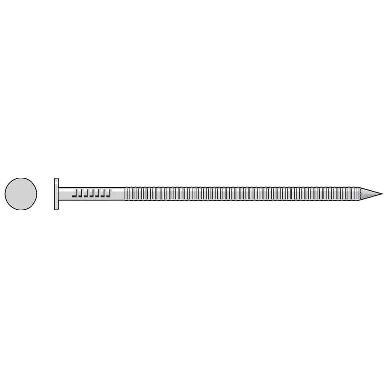 Simpson S12Hacnb 3-1/4" Common Nail – 6-Gauge, Annular Ring Shank, 304 Stainless Steel (25 Lb) 1