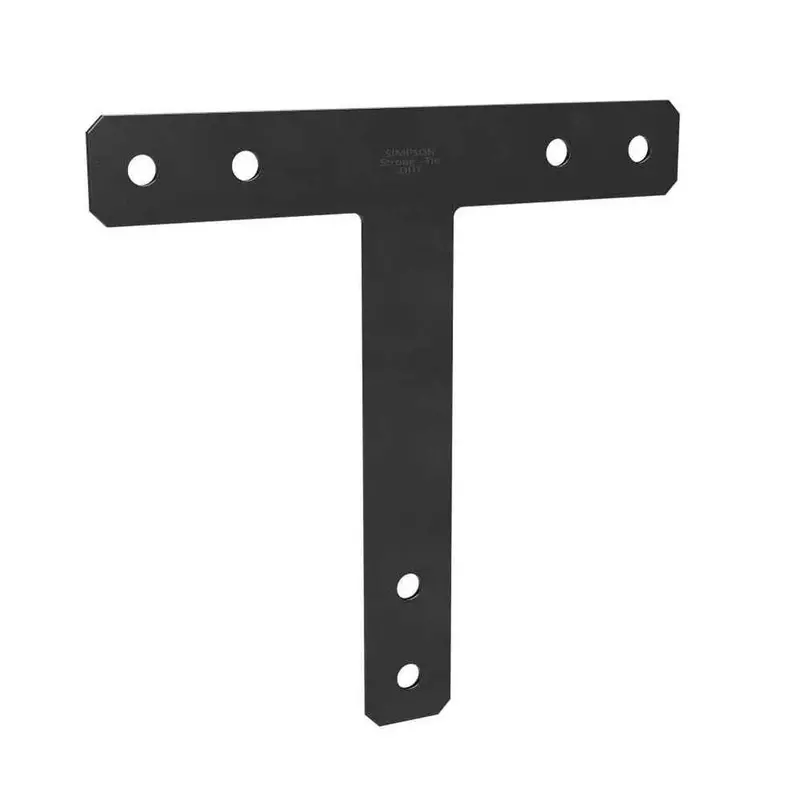 Simpson Strong-Tie 1212Htpc Heavy L-Shaped Strap Tie – 12 In. X 12 In., 7-Gauge, Black Powder-Coated 1