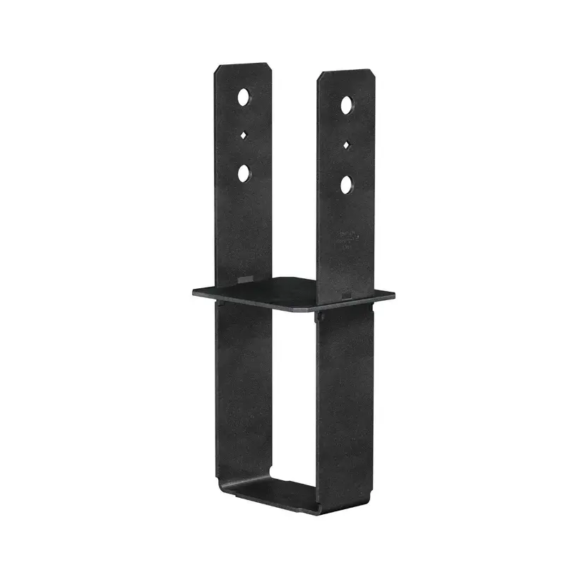 Simpson Strong-Tie Cb66Pc Powder-Coated Column Base – Designed For 6X6 Posts, Black Finish 1