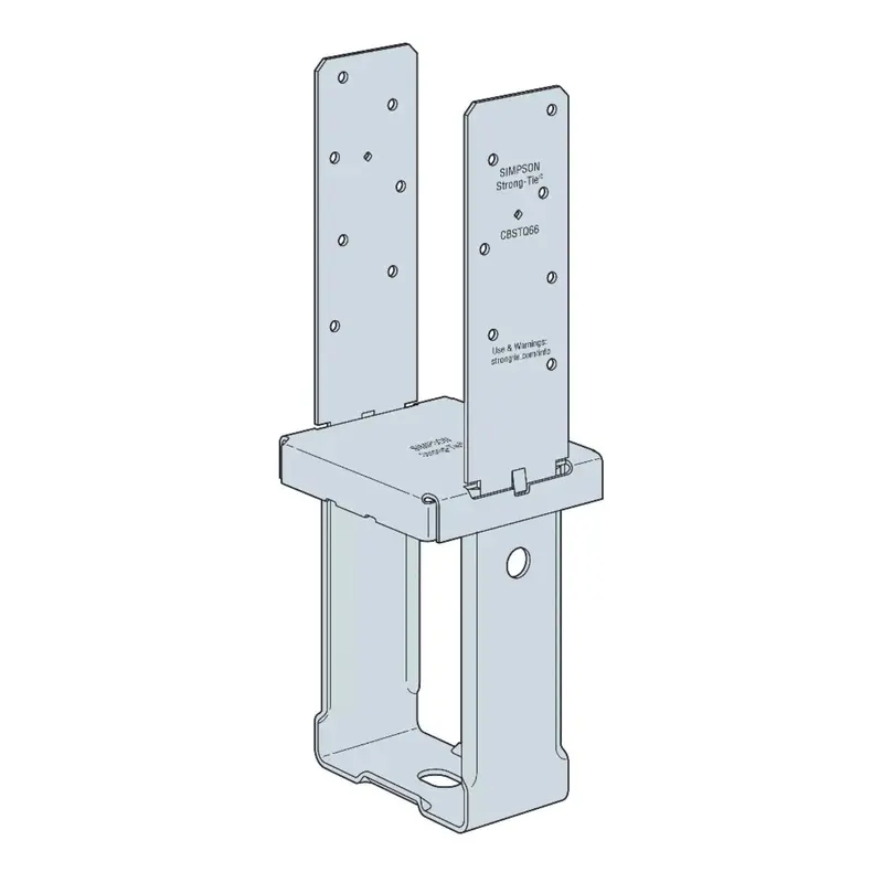 Simpson Strong-Tie Cbstq66-Sds2Hdg 8.75-Inch Quick-Install Hot-Dip Galvanized Column Base With Sds Screws 1