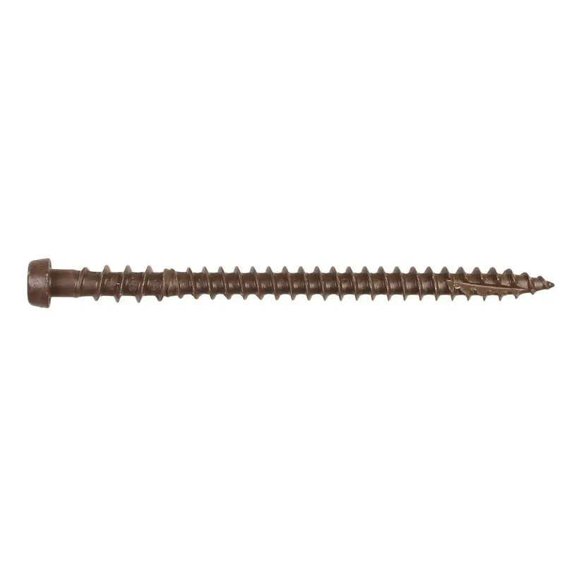 Simpson Strong-Tie Dcu234Srd01 #10 X 2-3/4" Quik Guard Composite Decking Screw – Red Coated, Collated (1000-Pack) 1