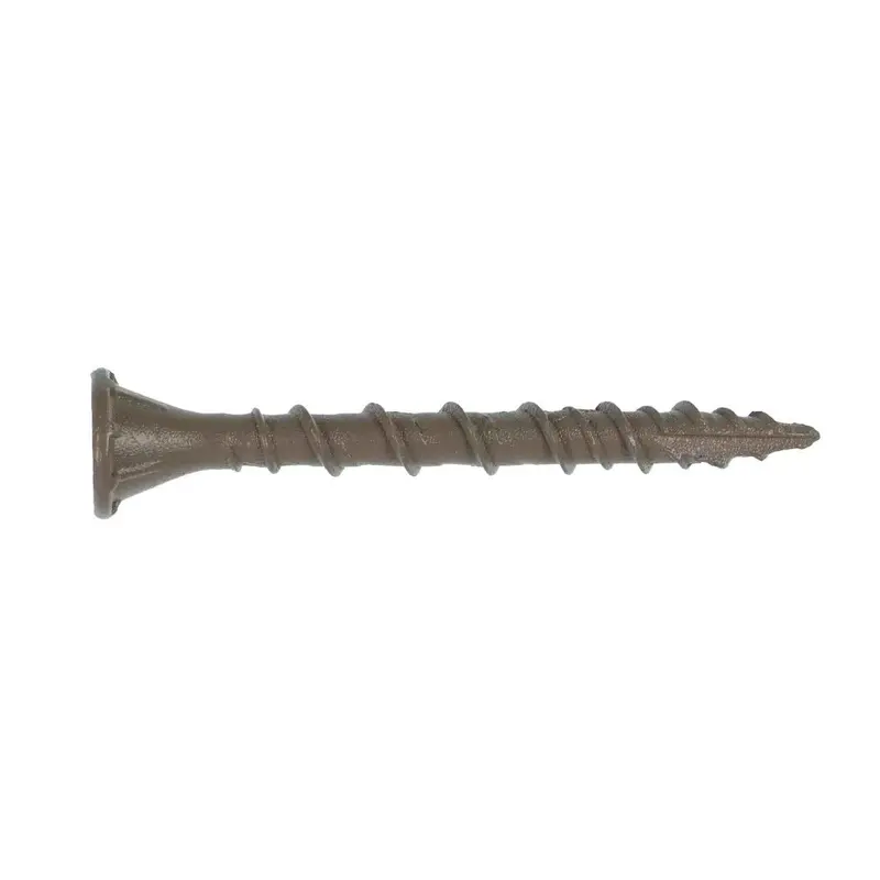 Simpson Strong-Tie Dsvt114R1Lb #8 × 1-1/4-Inch Deck-Drive Quik Guard Flat-Head Wood Screw – Tan Finish, 1 Lb 1