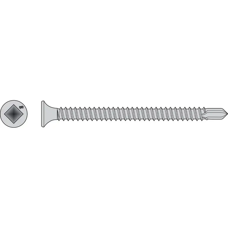 Simpson Strong-Tie F08T200Bdb Self-Drilling Bugle-Head Screw – For Wood-To-Steel Applications, 2500-Pack 1