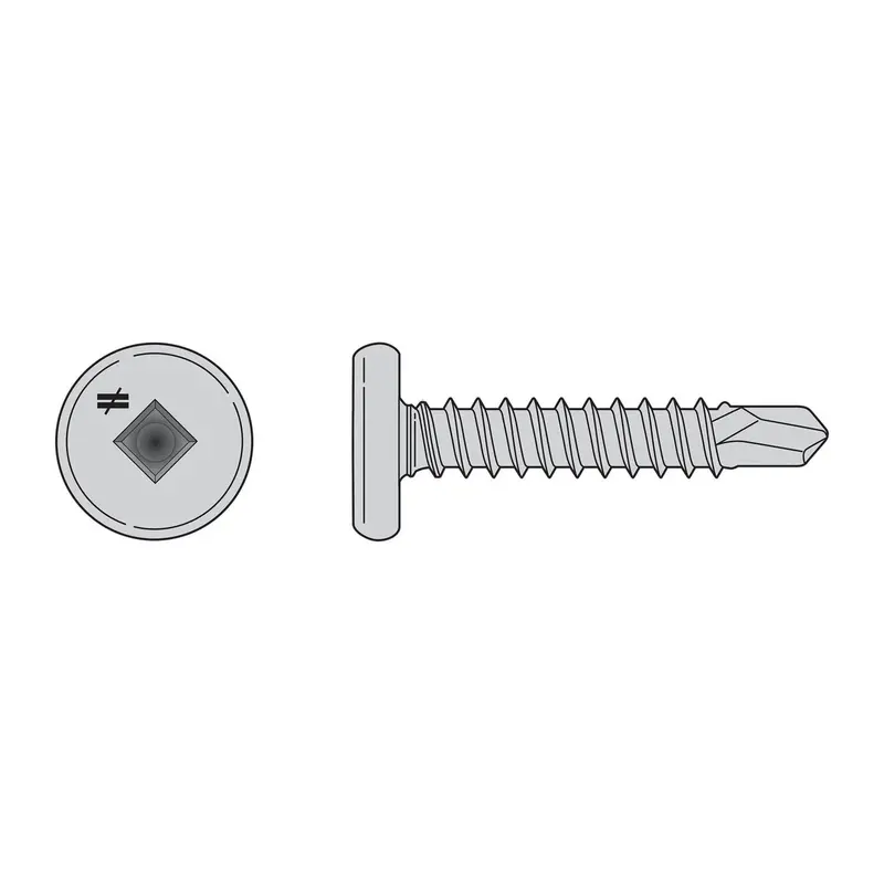 Simpson Strong-Tie F10T100Psm Self-Drilling Pancake-Head Screw – #10, 1" Length (1000-Pack) 1