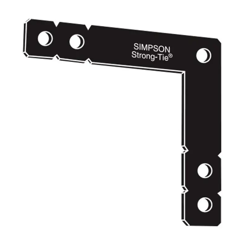 Simpson Strong-Tie Ol Ornamental L-Angle Bracket – 12×12", Black Powder-Coated Finish 1