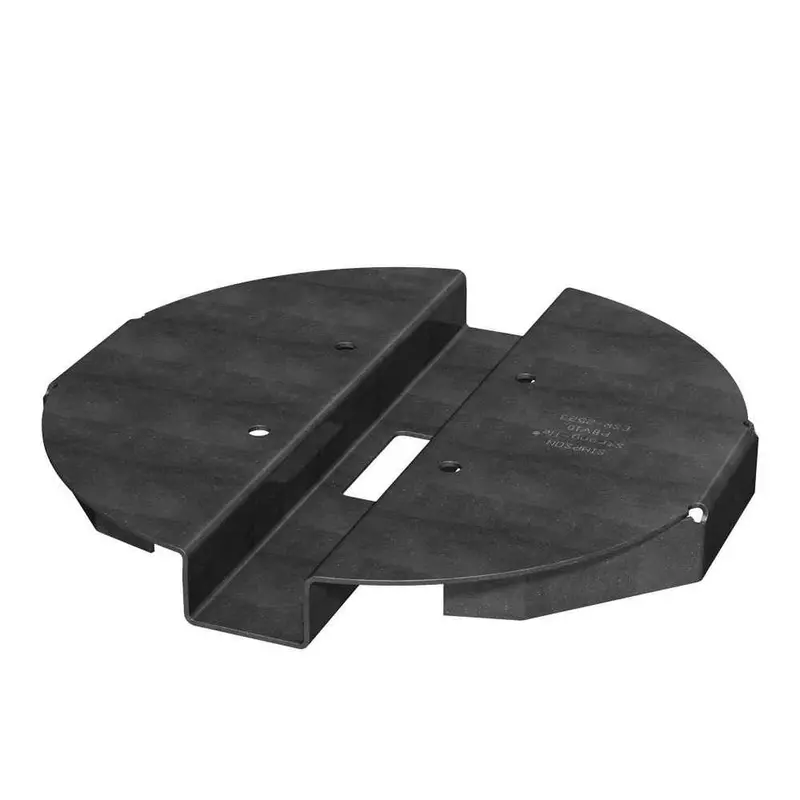 Simpson Strong-Tie Pbv6Pc Black Powder-Coated Hidden Standoff Post Base – Designed For Viga Posts 1