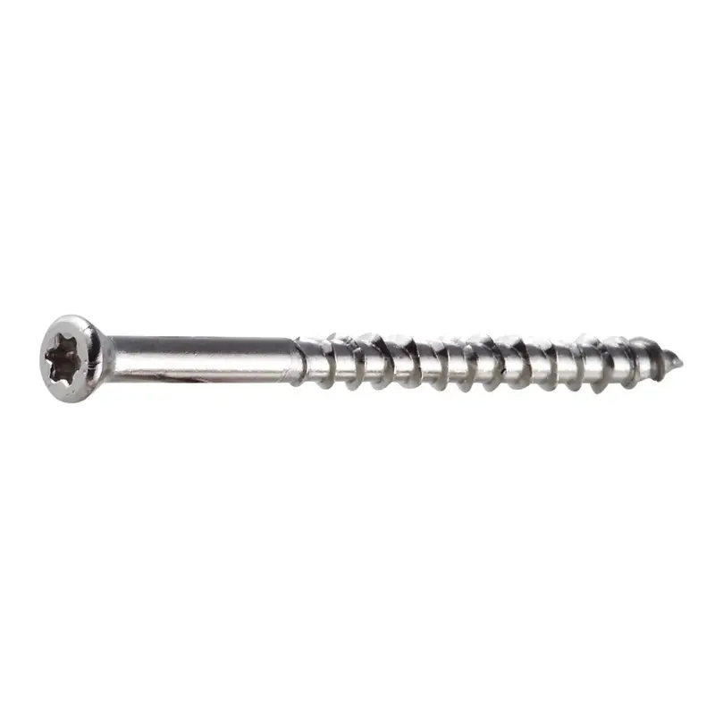 Simpson Strong-Tie S07225Wp1 #7 X 2-1/4 In. Deck-Drive T-15 Trim-Head Stainless Steel Wood Screw – Type 305, 1 Lb. 1