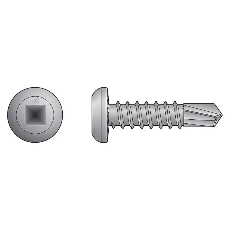 Simpson Strong-Tie S10T200Pdm #10 × 2" Self-Drilling Flat-Pan-Head Screw – Type 305 Stainless (1000-Pack) 1