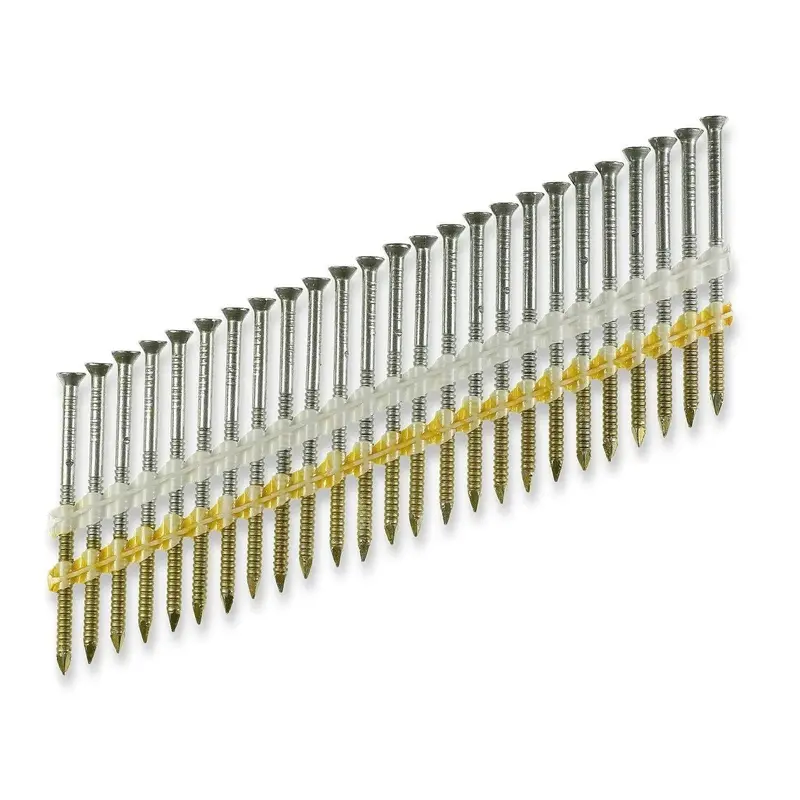 Simpson Strong-Tie S11A237Kjg 0.120" × 2-3/8" Casing Head Ring-Shank Nail – 20–22°, Gray (1000-Pack) 1