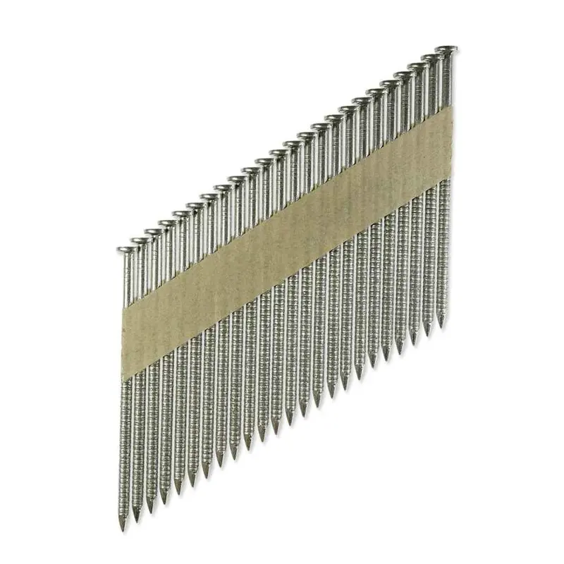 Simpson Strong-Tie S12A237T31 Ring-Shank Clipped-Head Nail: 2-3/8", 304 Stainless Steel, Paper-Tape Collated (1000-Pack) 1