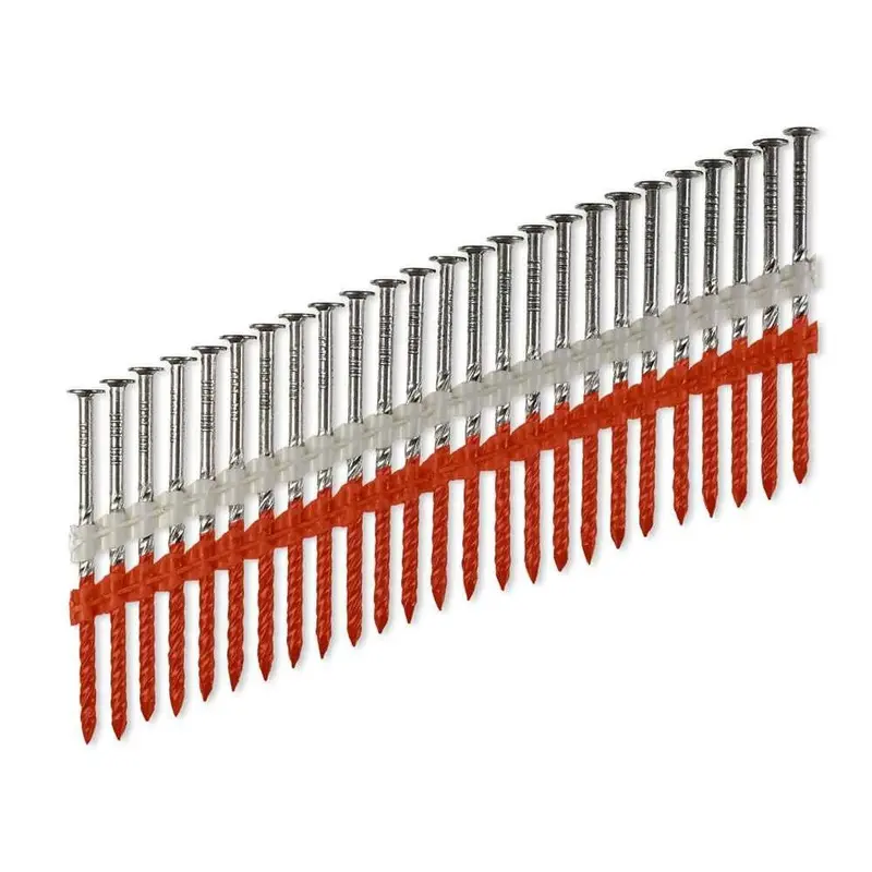 Simpson Strong-Tie S12S250Cnj 20–22° Plastic Strip Full Round Head Screw-Shank Nail, 1000-Pack 1