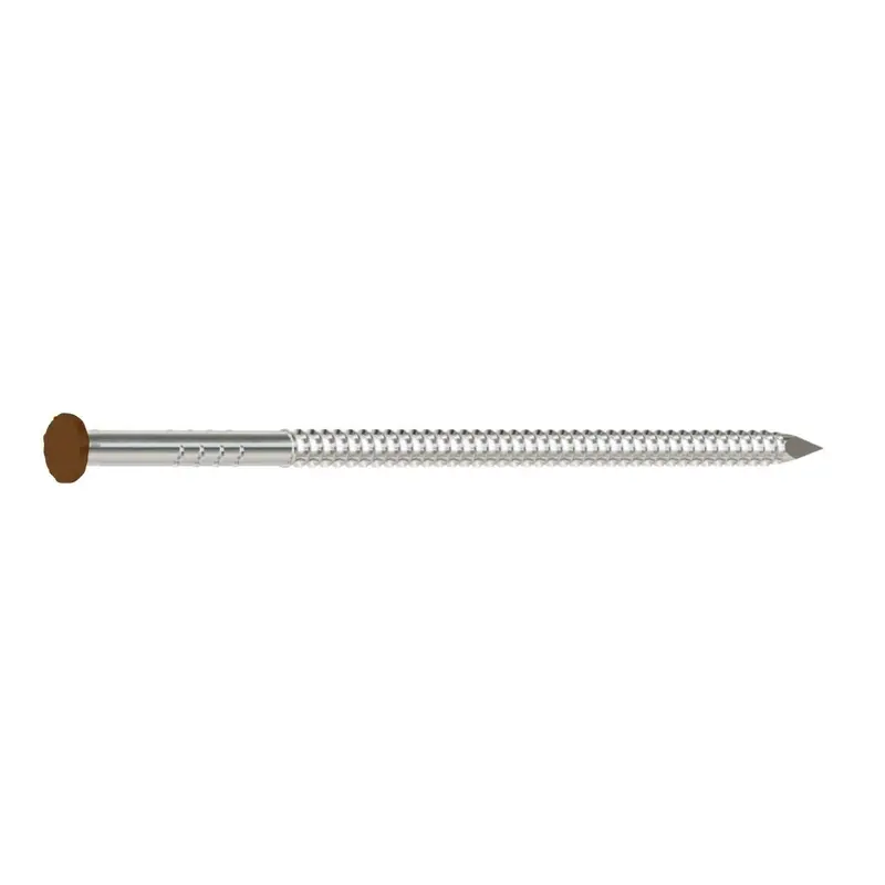 Simpson Strong-Tie S16Sndbb 3-1/2" Painted Siding Nail – 11-Gauge Stainless Steel, Dark Brown Finish, 25 Lb 1