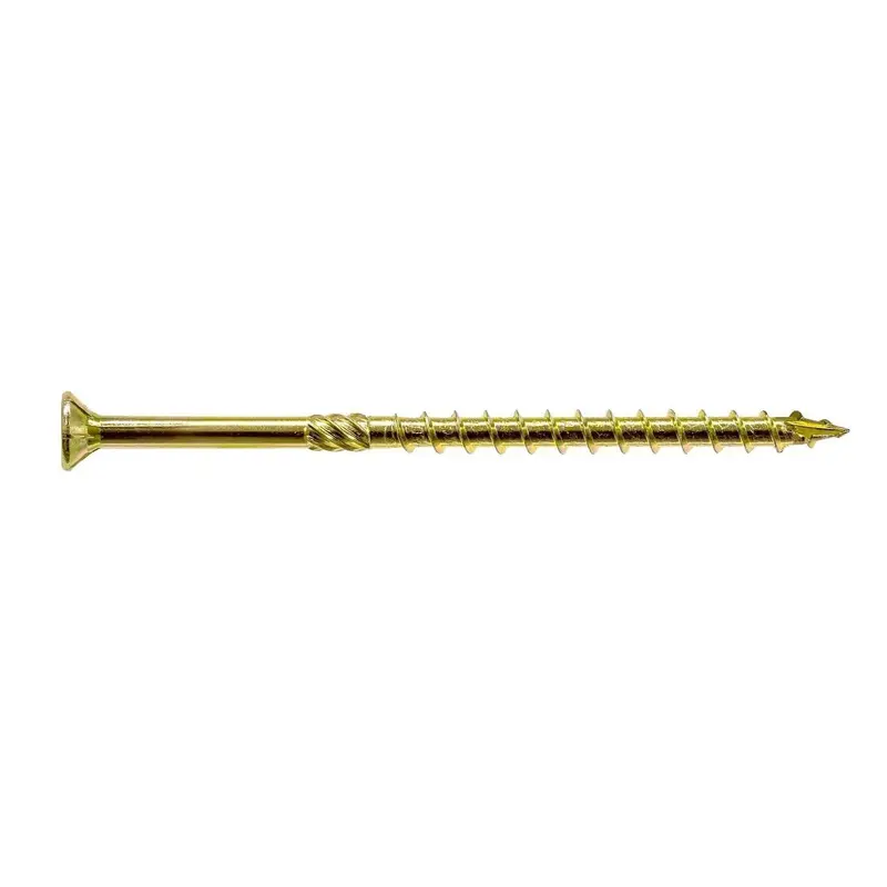 Simpson Strong-Tie Sdcp271212-R25 Strong-Drive Timber-Cfc Screw – 0.275"×12-1/2", T40 Yellow Zinc, Flat Head W/ Nibs (25-Pack) 1