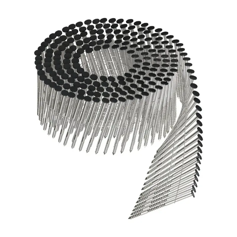 Simpson Strong-Tie T13A200Snjb 6D 2″ Painted Ring-Shank Coil Nail – Full Round Head, Black, 1800-Pack 1