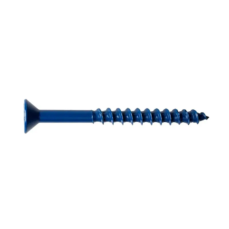 Simpson Strong-Tie Titen Turbo Flat-Head Concrete Screw — 1/4" X 2-3/4", T30 Drive, Blue Coating, 100-Count 1