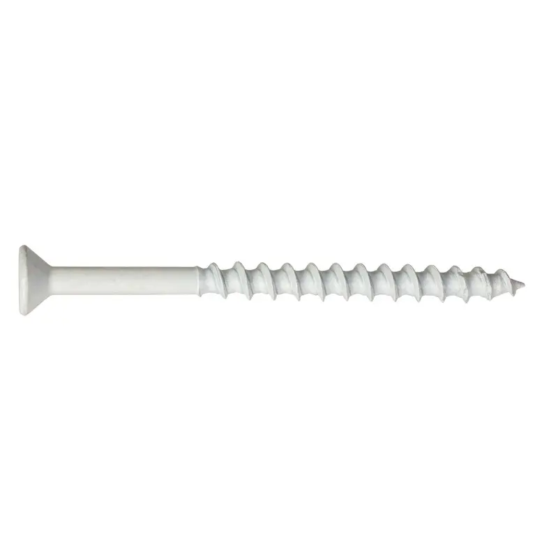 Simpson Strong-Tie Tntw18234Tf Titen Turbo Concrete Screw – 3/16" X 2-3/4", T25 Flat-Head, White Finish (100-Pack) 1
