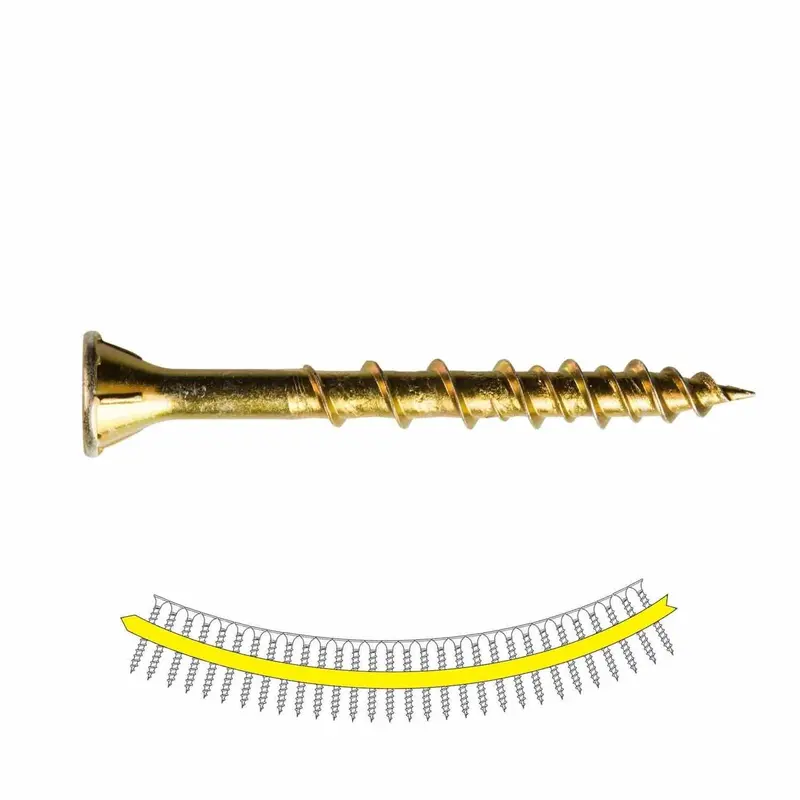 Simpson Strong-Tie Wsv134S Quik Drive Collated Subfloor Screws (#9 X 1-3/4") – Yellow-Zinc, T-25, 2000-Pack 1