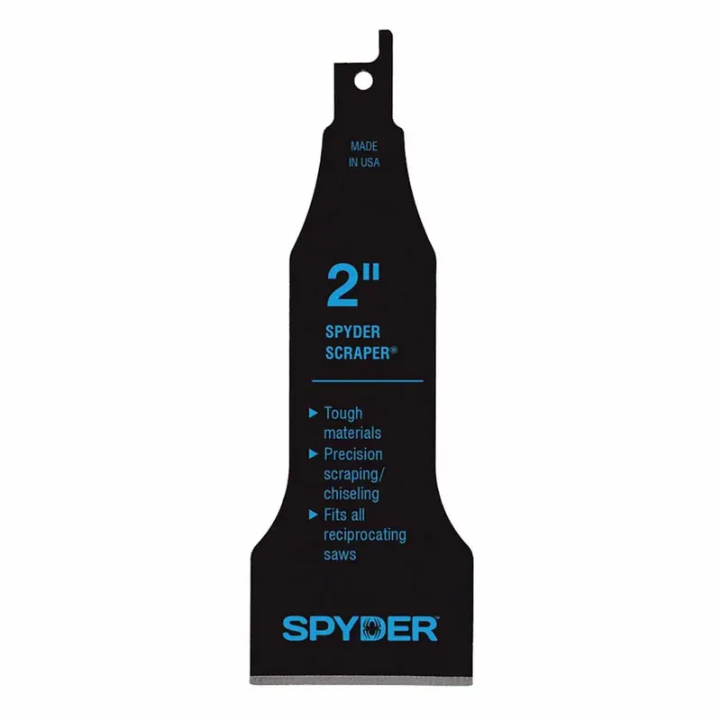 Spyder 00319 2-Inch Reciprocating Saw Scraper Blade Attachment – Heavy-Duty Edge 1