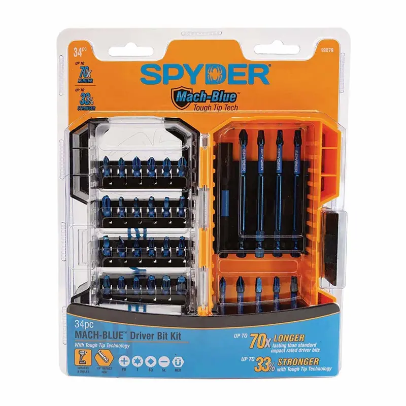 Spyder 19079 34-Piece Impact-Grade Driver Bit Set 1