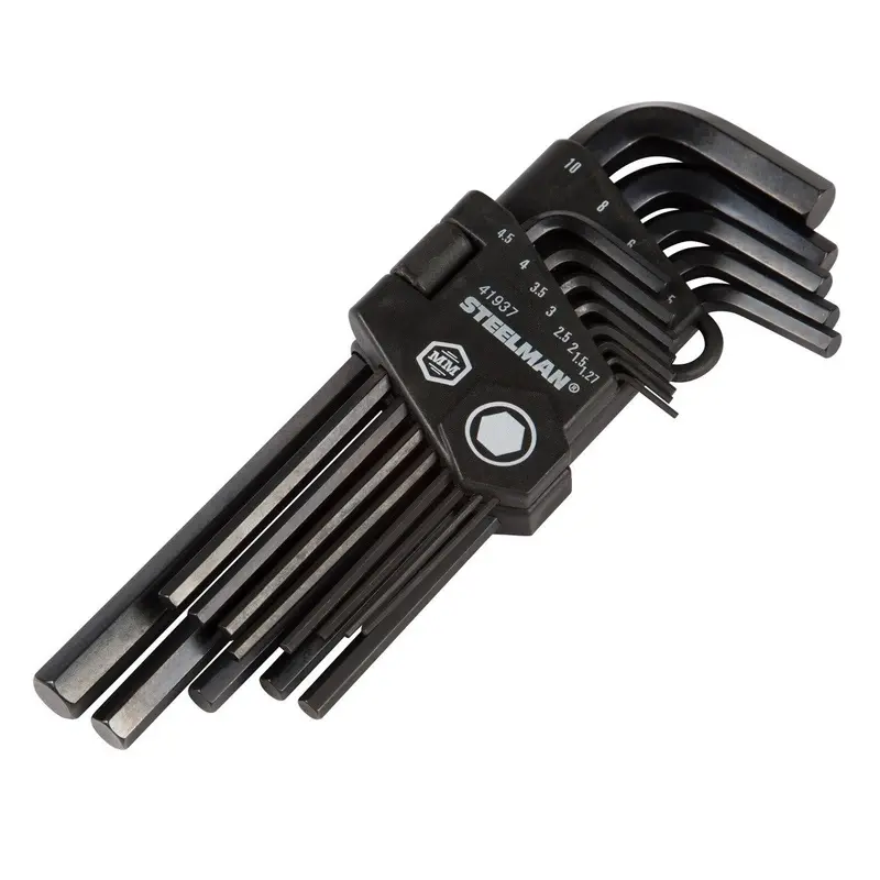 Steelman Pro 13-Piece Metric Long-Arm Hex Key Set With Black Oxide Coating And Case 1