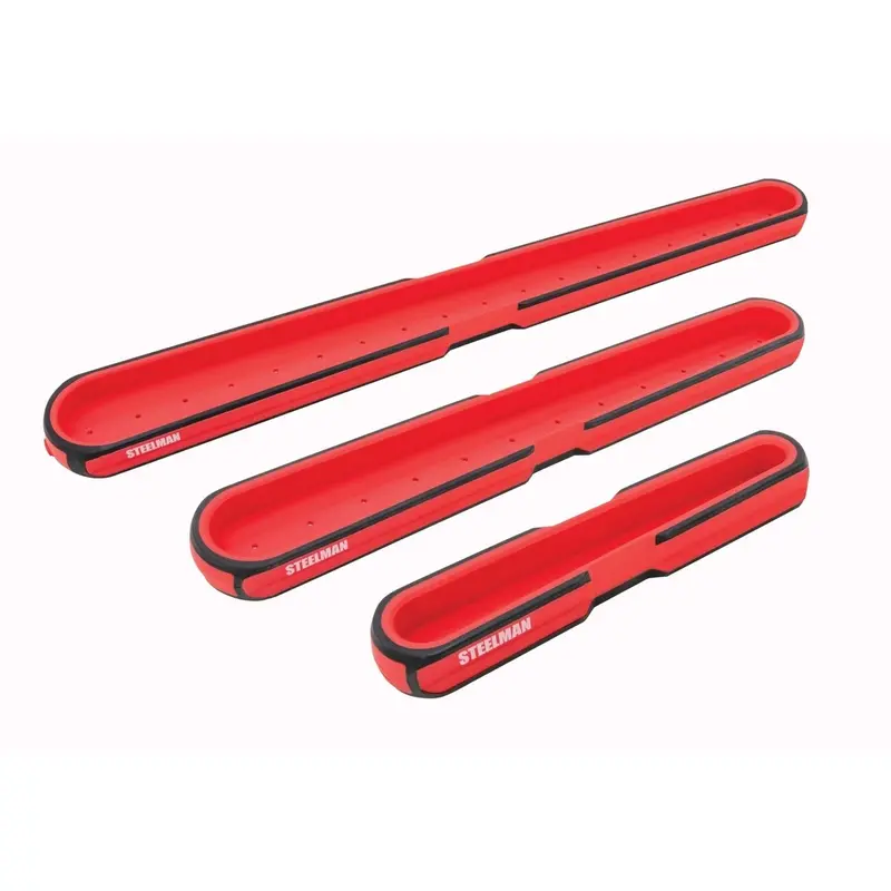 Steelman Pro 75108 Magnetic Socket & Parts Tray Set – 6", 12", 18" (3-Piece) 1
