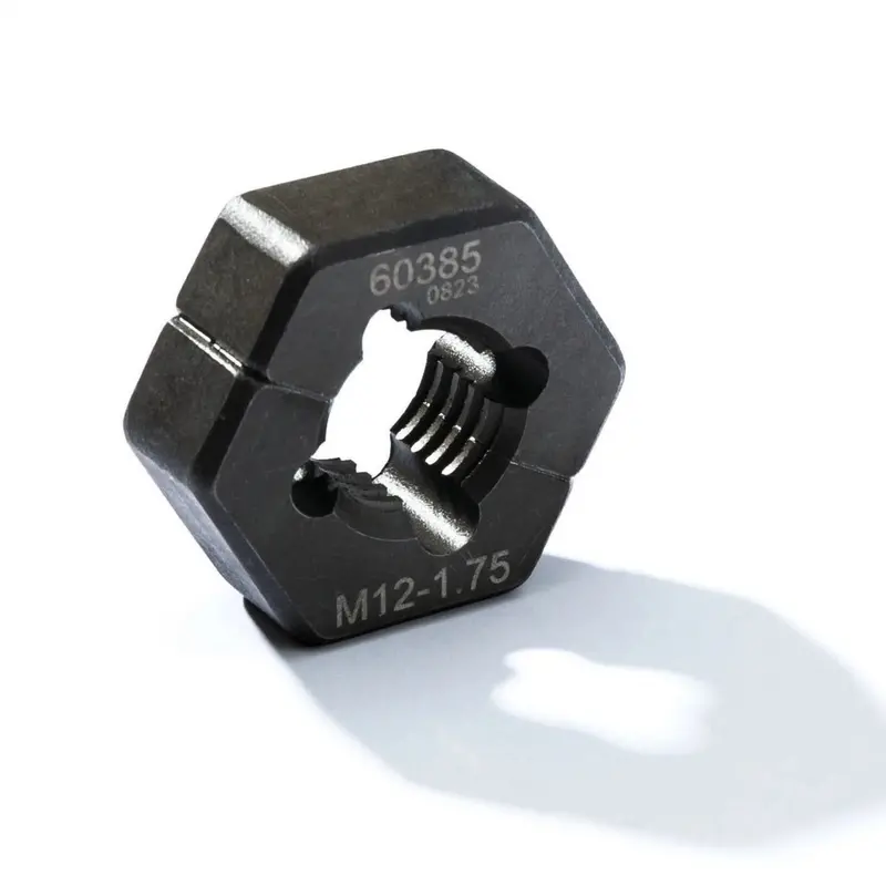 Steelman Pro M12 X 1.75 Metric Split Die Thread Chaser With Indexing Pins For Wheel Stud Repair 1
