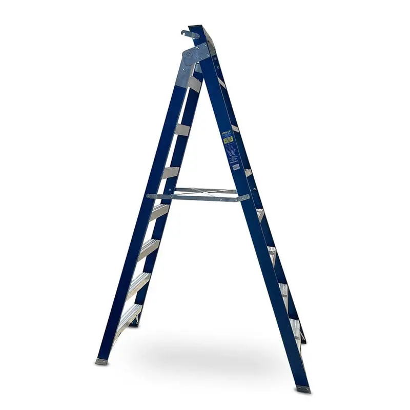 Step Up Stfdpl-8 7-Step Fiberglass Dual-Purpose Ladder – Adjustable 2.4M To 4.5M, 150Kg Load 1