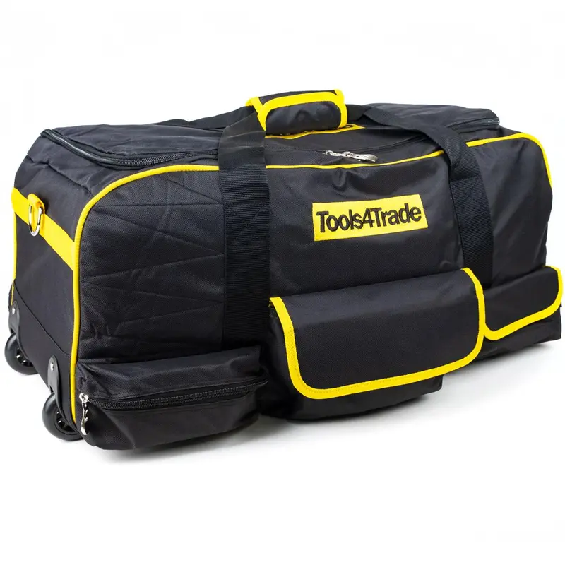 Tools4Trade 26-Inch Wheeled Tool Bag – Yellow, Padded, All-Terrain Wheels (Opened, Unused) 1