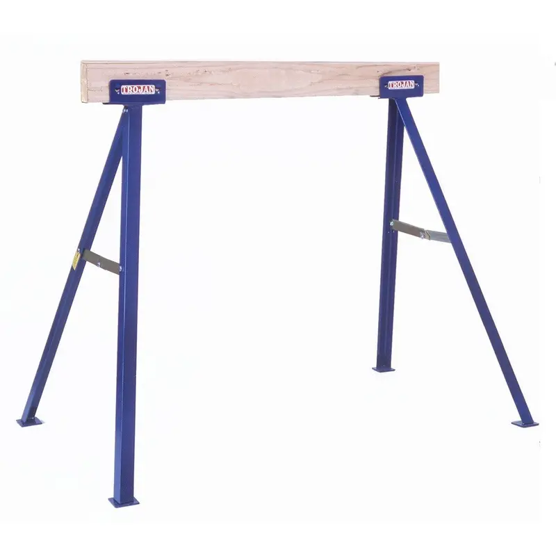 Trojan Ts35 Powder-Coated Steel Sawhorse Legs — 35" Tall, Sold In Pairs 1