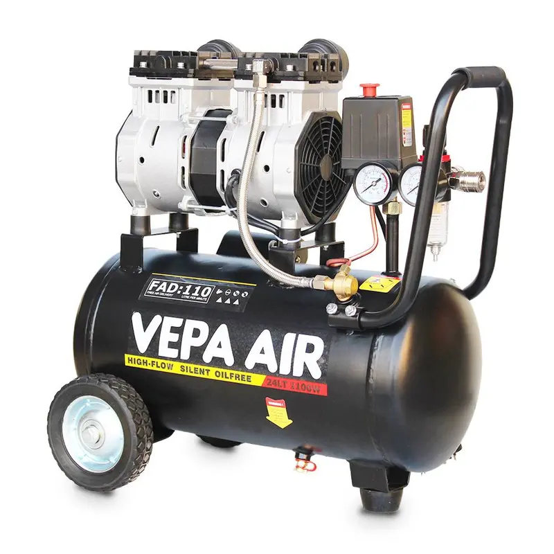 Vepa Air Vsc1100 1100W Oil-Free 24L Compact Silent Air Compressor 1