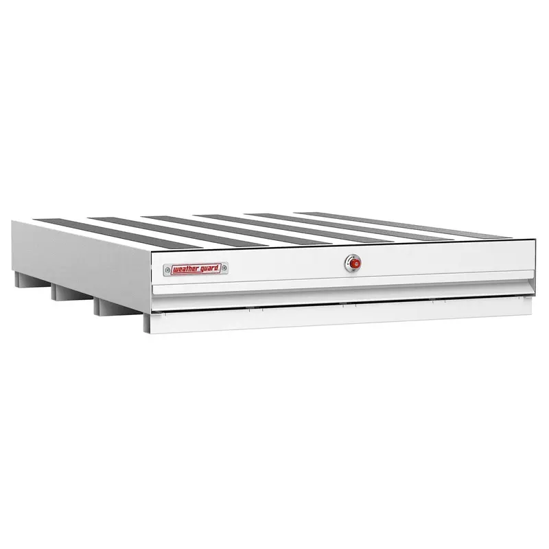 Weatherguard Pack Rat 60" X 49.5" X 9.5" Heavy-Duty Drawer Unit – White 1